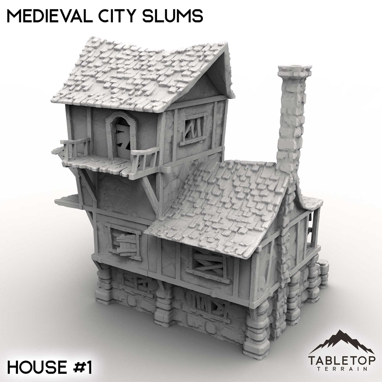 Tabletop Terrain Building Medieval City Slums