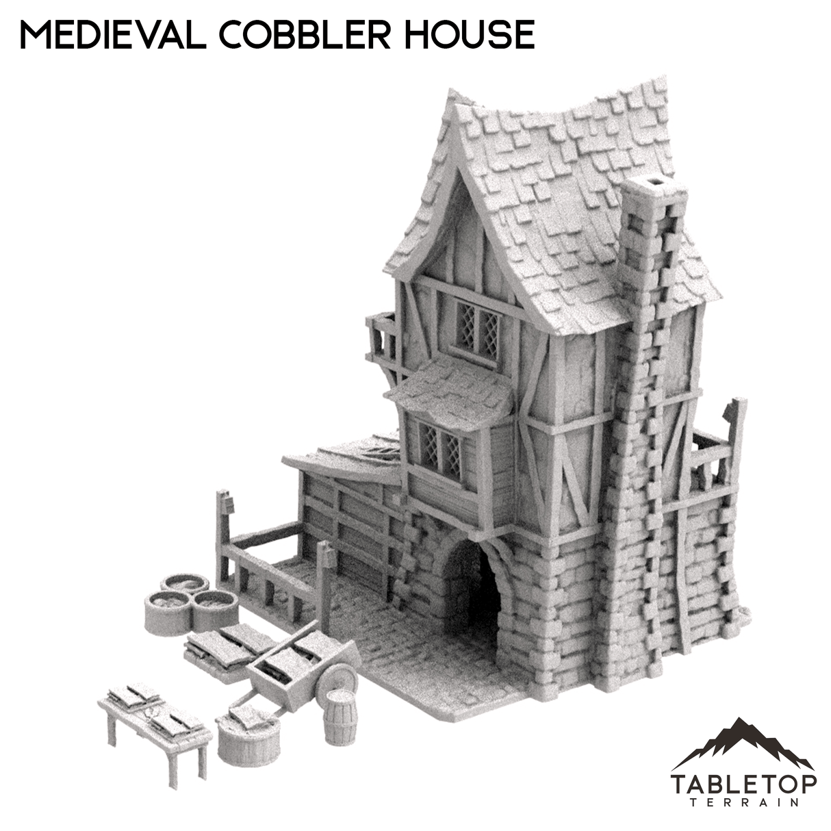 Tabletop Terrain Building Medieval Cobbler House