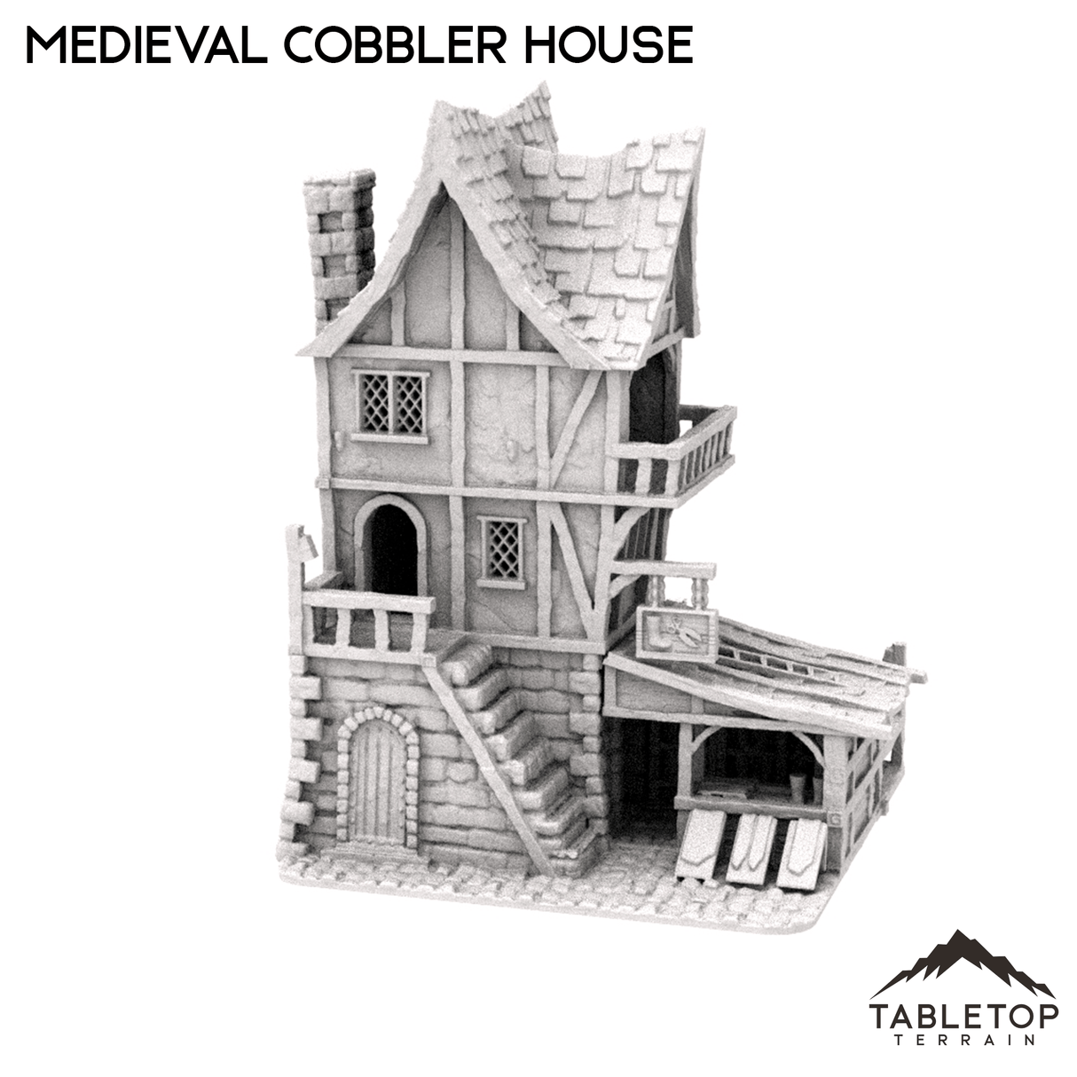 Tabletop Terrain Building Medieval Cobbler House
