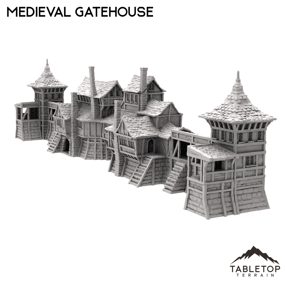 Tabletop Terrain Building Medieval Gatehouse
