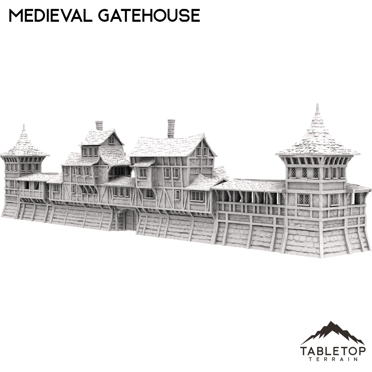 Tabletop Terrain Building Medieval Gatehouse