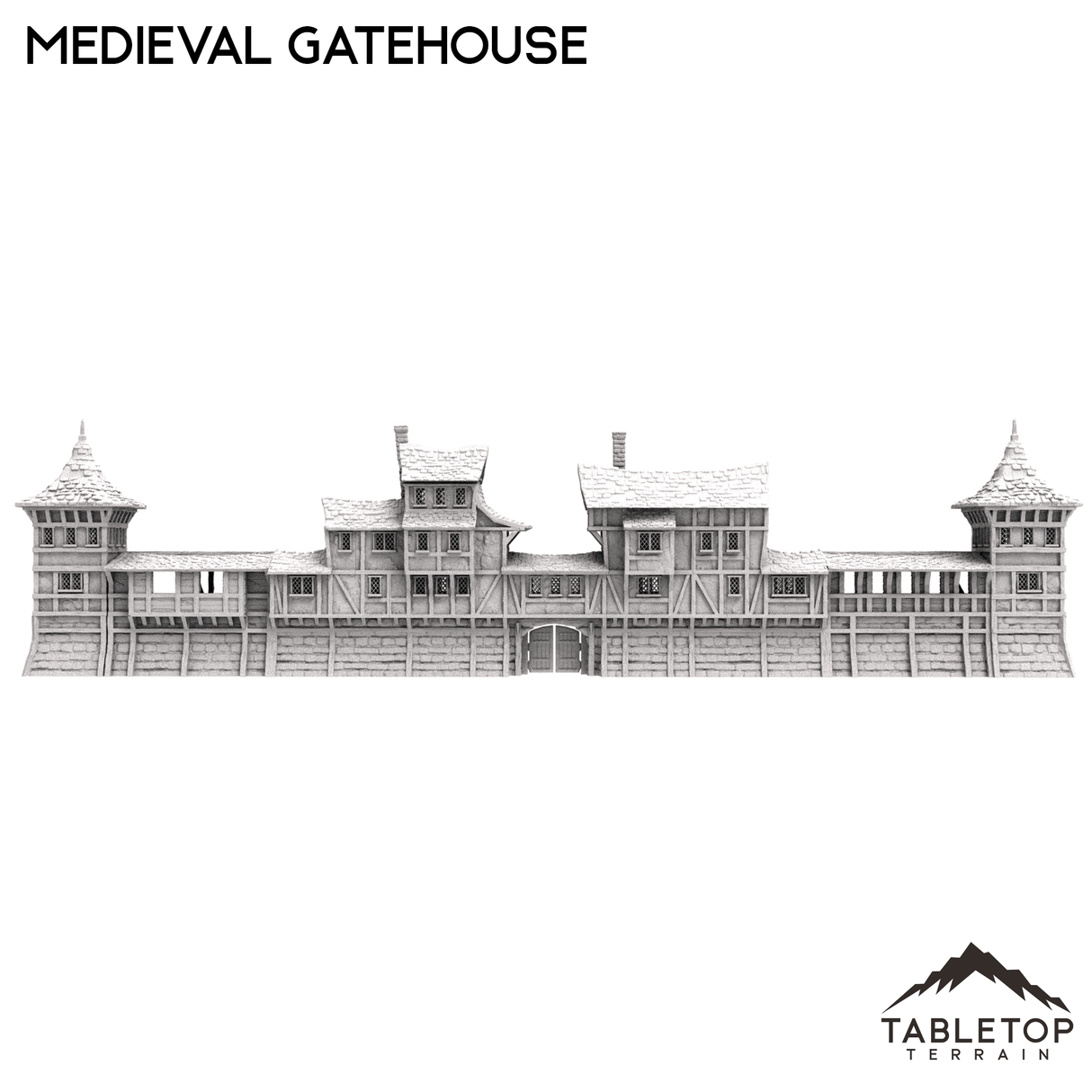 Tabletop Terrain Building Medieval Gatehouse
