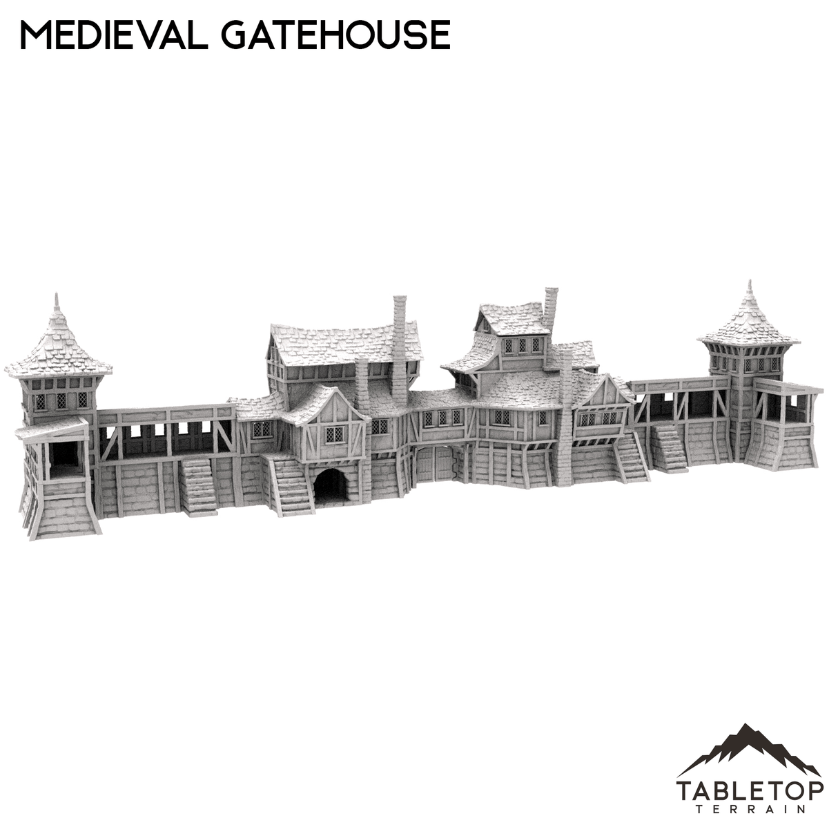 Tabletop Terrain Building Medieval Gatehouse