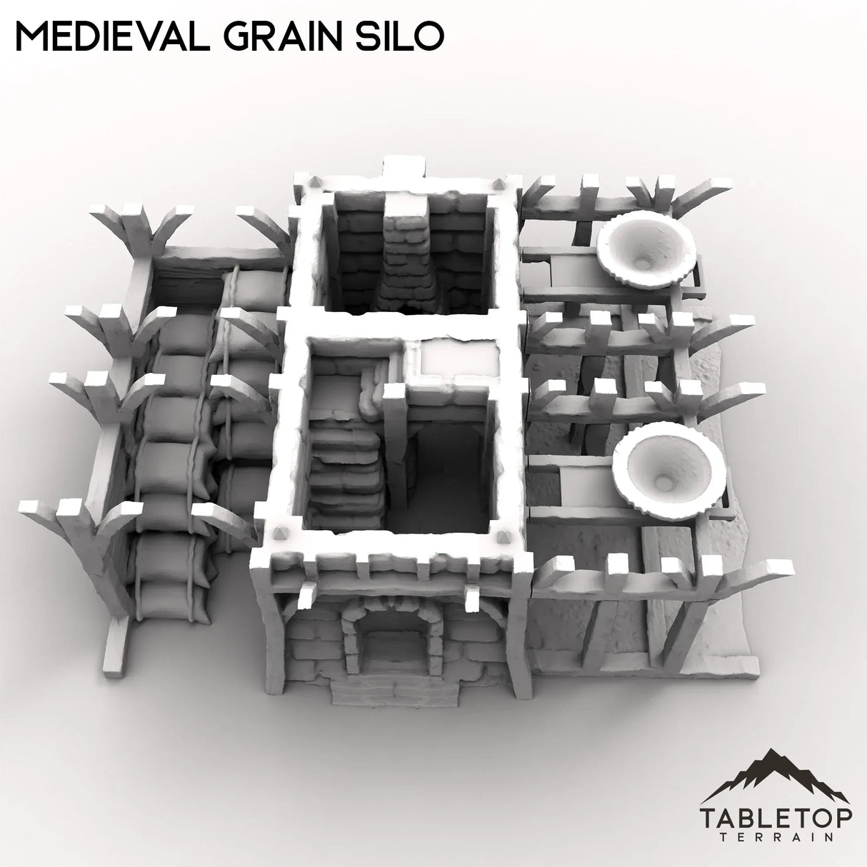 Tabletop Terrain Building Medieval Grain Silo