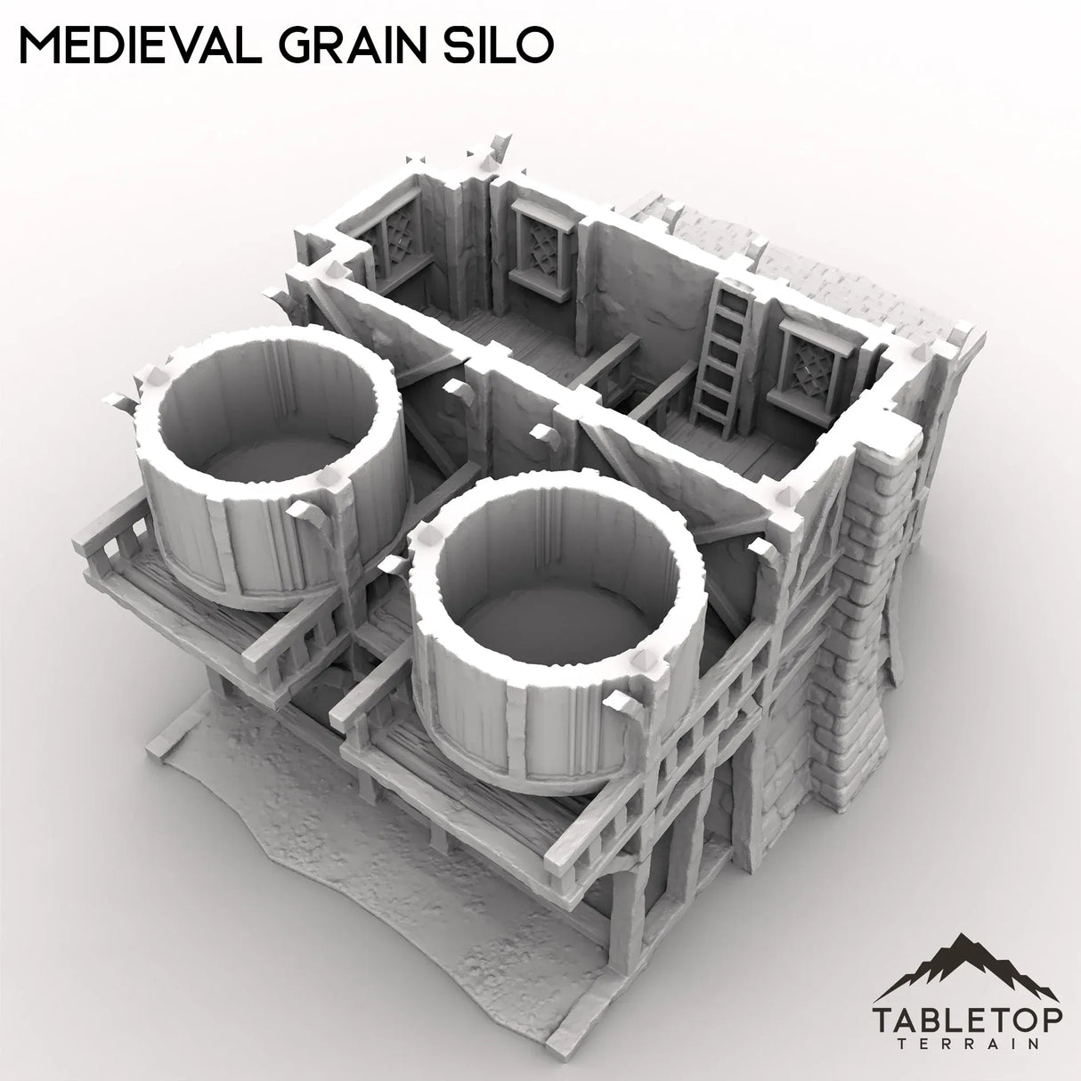 Tabletop Terrain Building Medieval Grain Silo