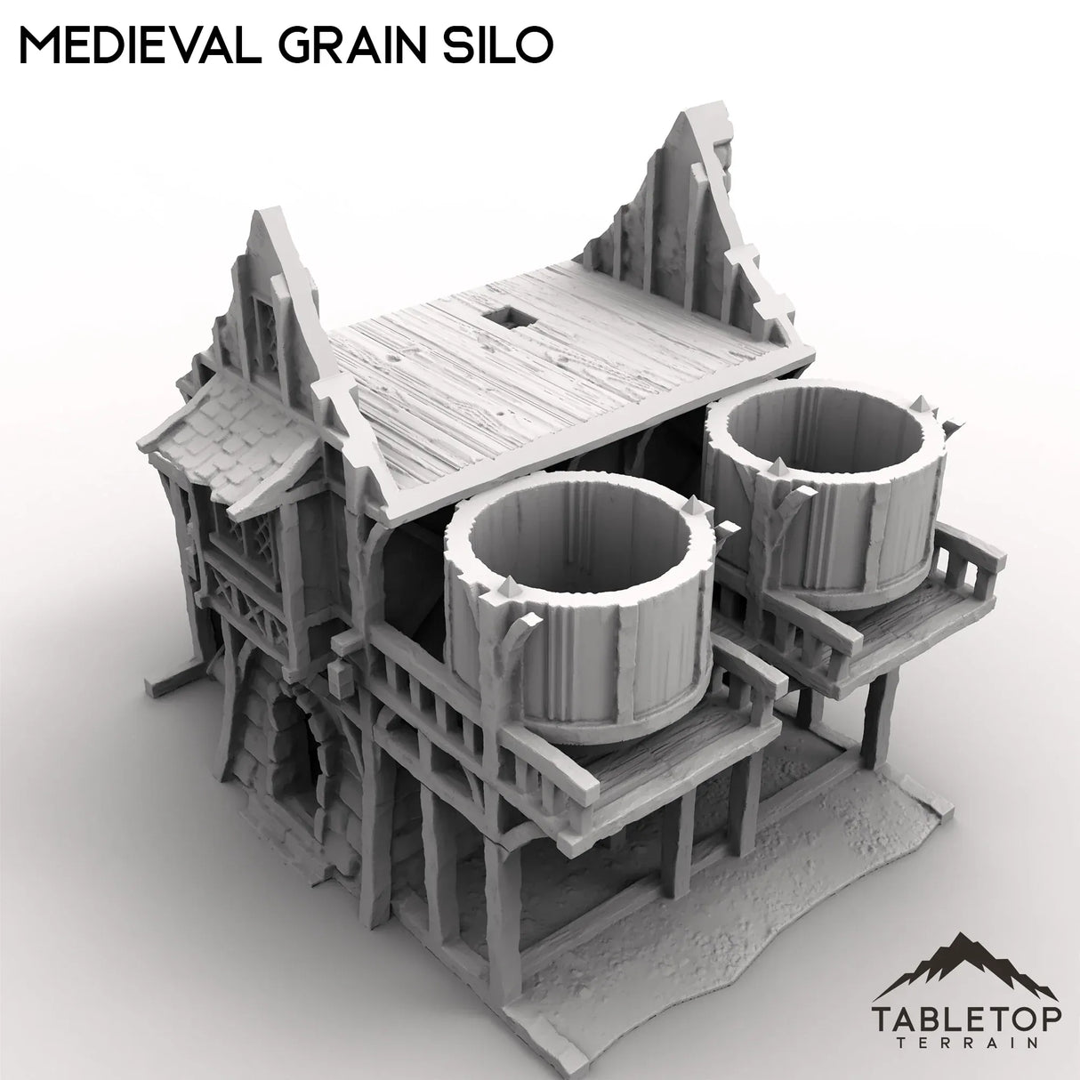 Tabletop Terrain Building Medieval Grain Silo