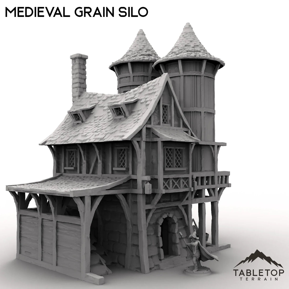 Tabletop Terrain Building Medieval Grain Silo