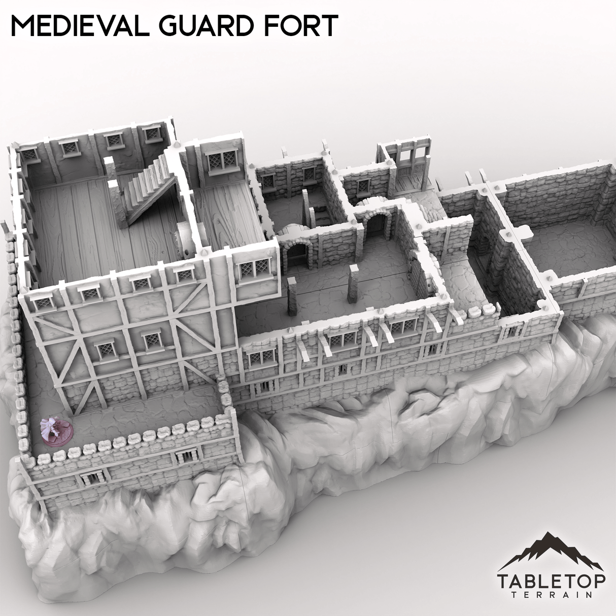 Tabletop Terrain Building Medieval Guard Fort
