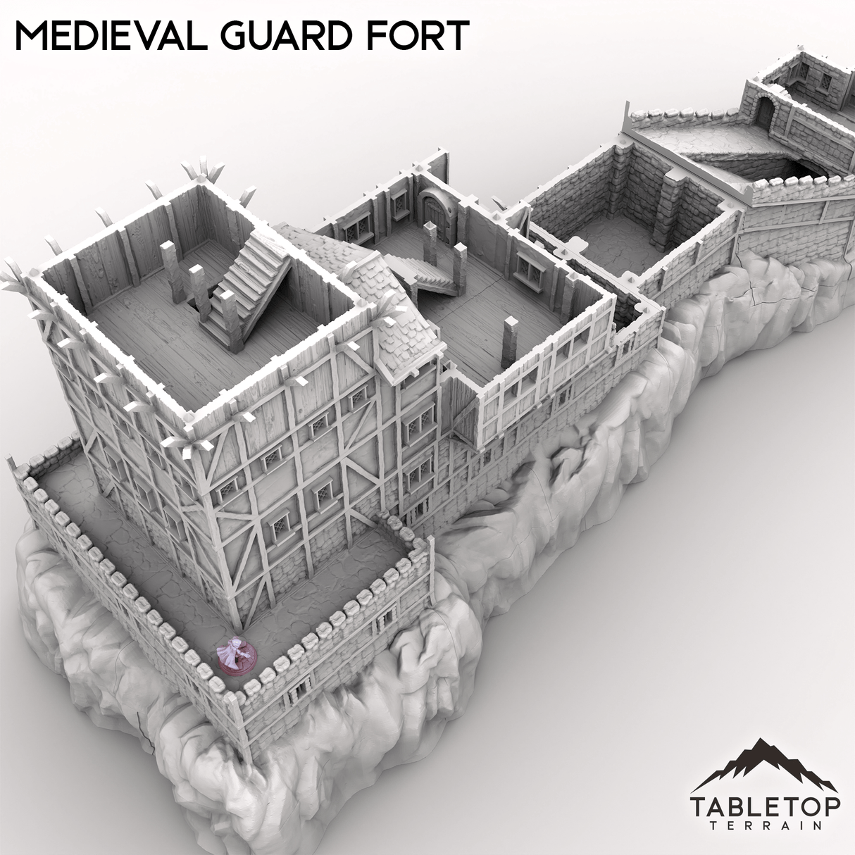 Tabletop Terrain Building Medieval Guard Fort