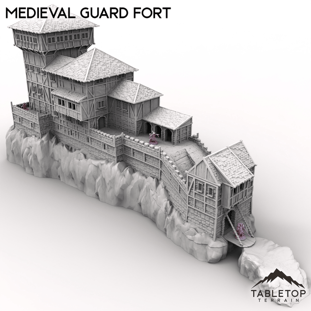 Tabletop Terrain Building Medieval Guard Fort