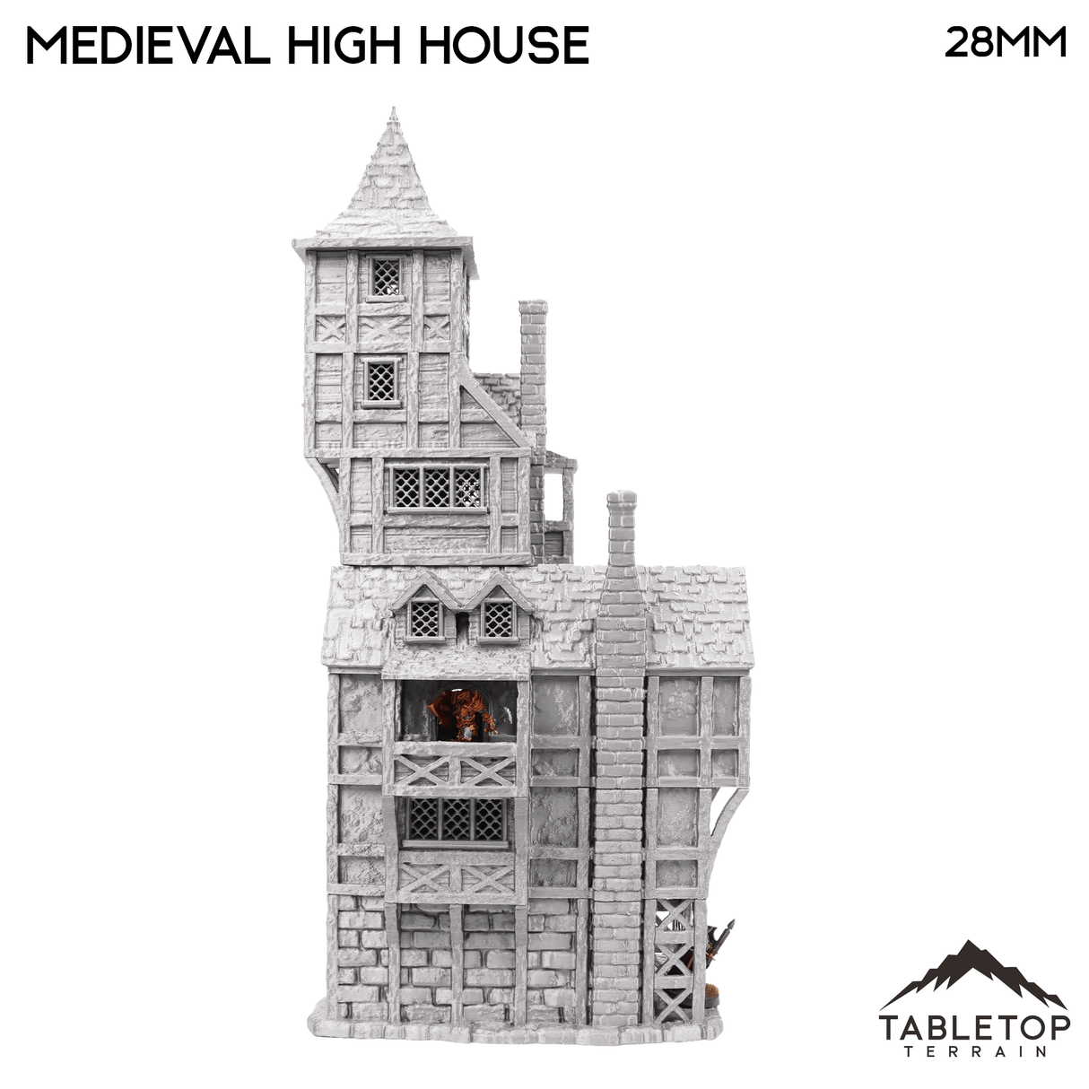 Tabletop Terrain Building Medieval High House