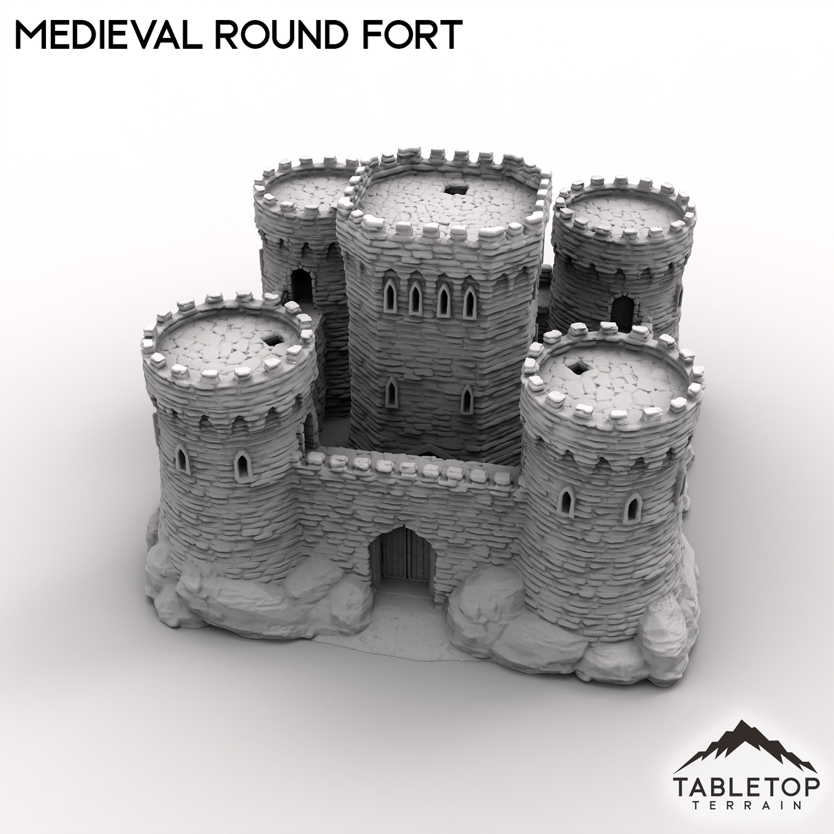 Tabletop Terrain Building Medieval Round Fort