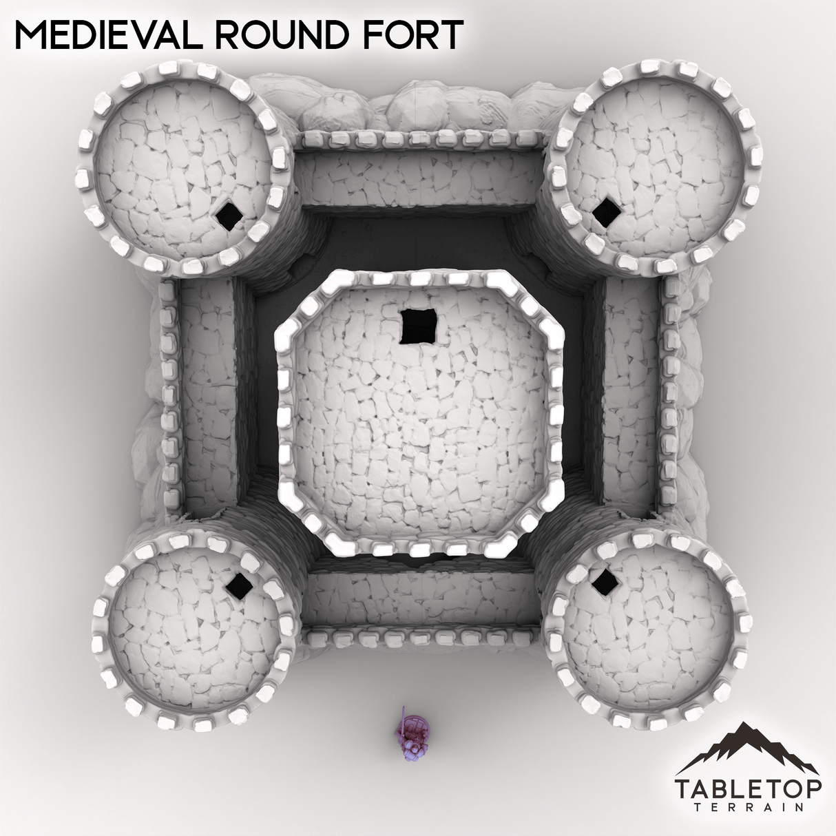 Tabletop Terrain Building Medieval Round Fort