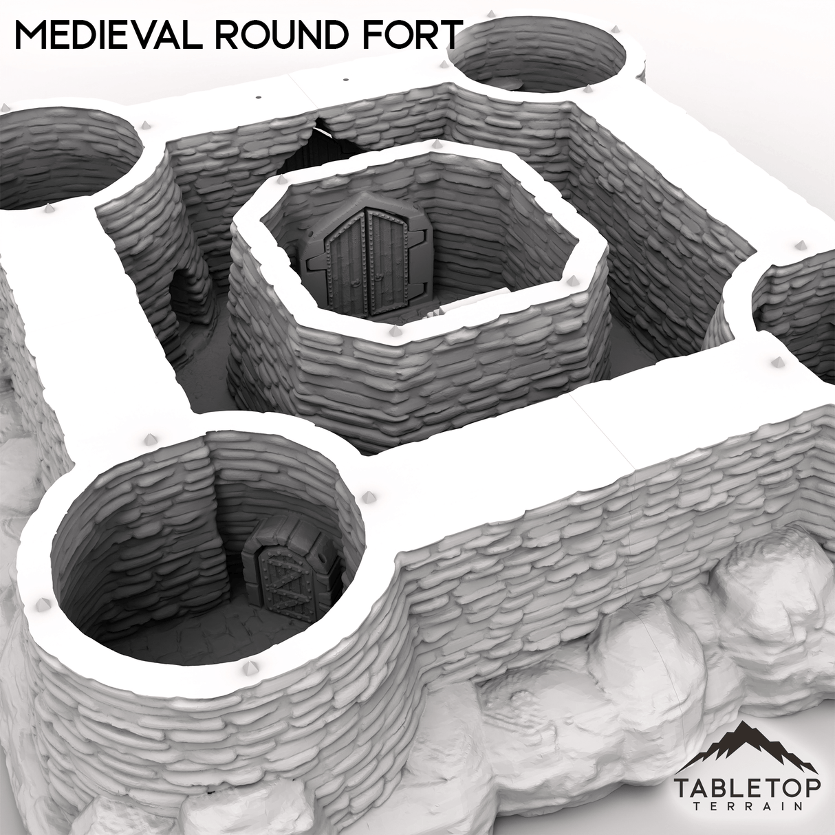 Tabletop Terrain Building Medieval Round Fort