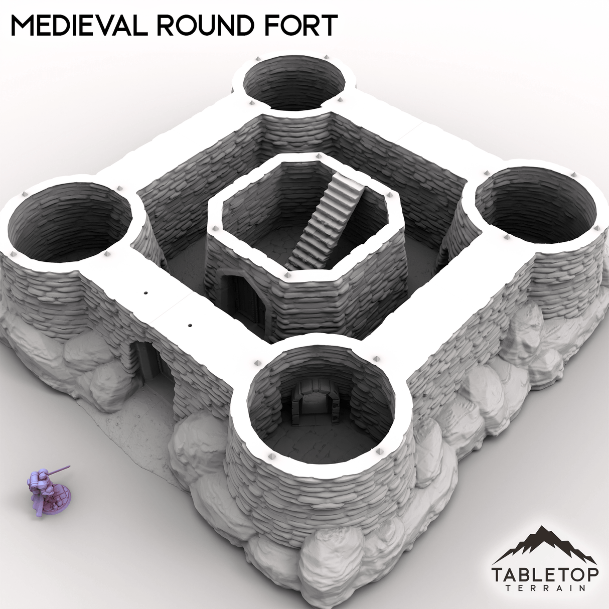Tabletop Terrain Building Medieval Round Fort