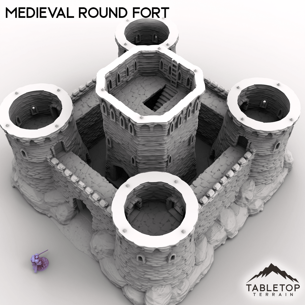 Tabletop Terrain Building Medieval Round Fort