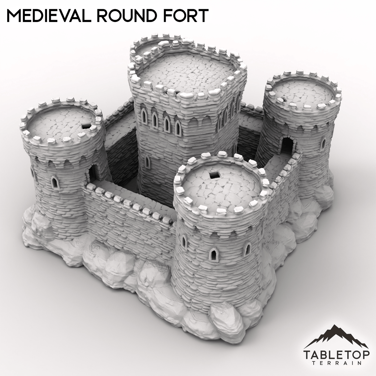 Tabletop Terrain Building Medieval Round Fort