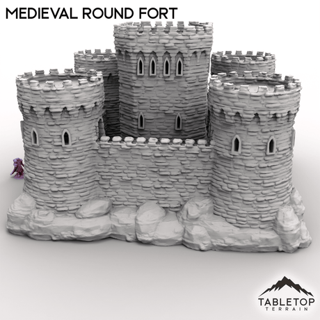 Tabletop Terrain Building Medieval Round Fort
