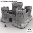 Tabletop Terrain Building Medieval Round Fort