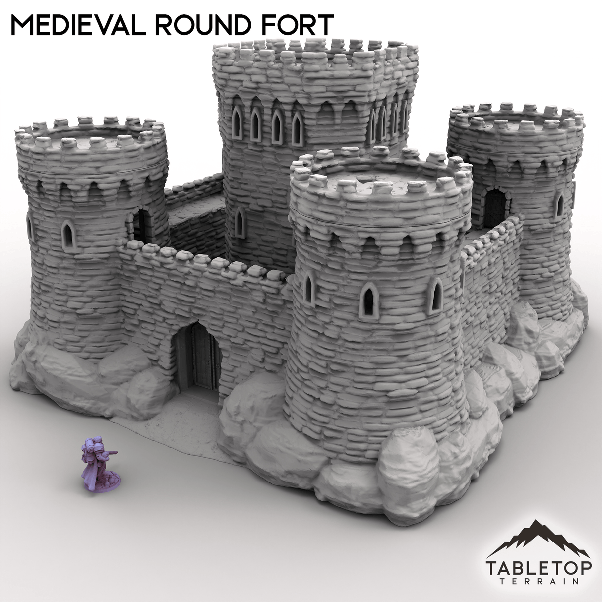 Tabletop Terrain Building Medieval Round Fort