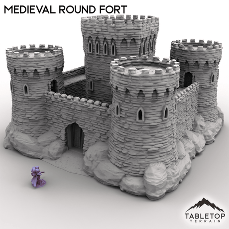 Tabletop Terrain Building Medieval Round Fort
