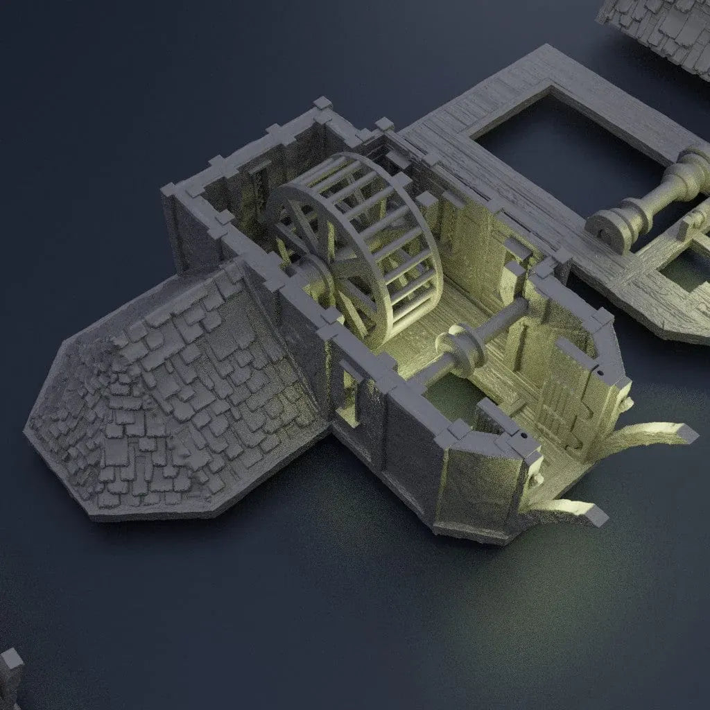 Tabletop Terrain Building Medieval Seaside Warehouse