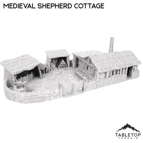 Tabletop Terrain Building Medieval Shepherd Cottage