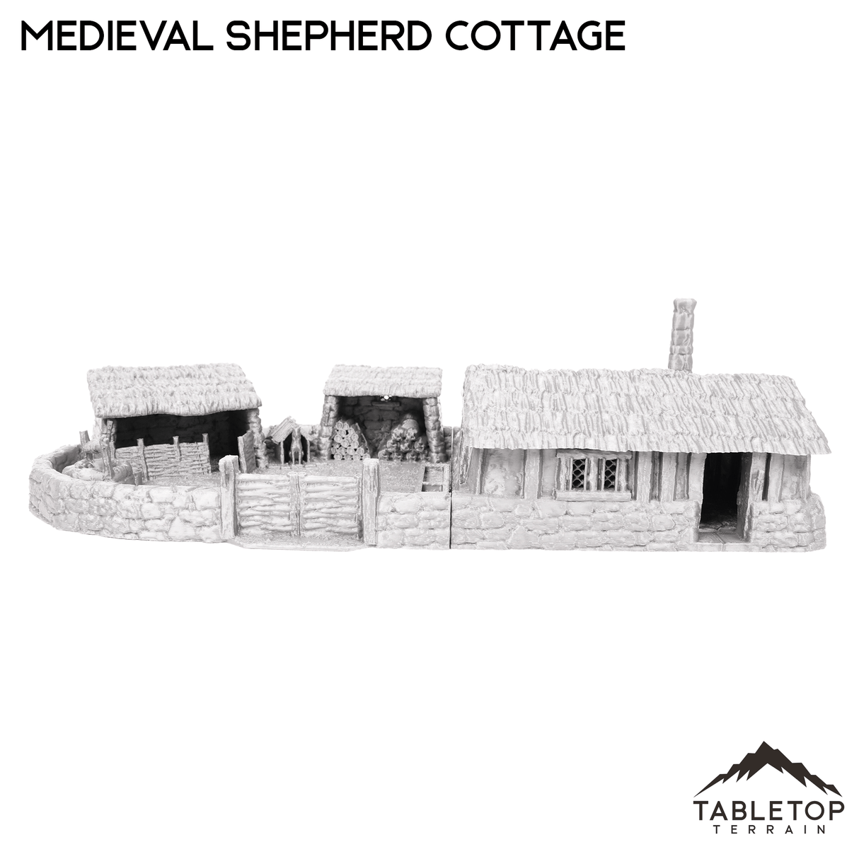 Tabletop Terrain Building Medieval Shepherd Cottage