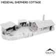 Tabletop Terrain Building Medieval Shepherd Cottage
