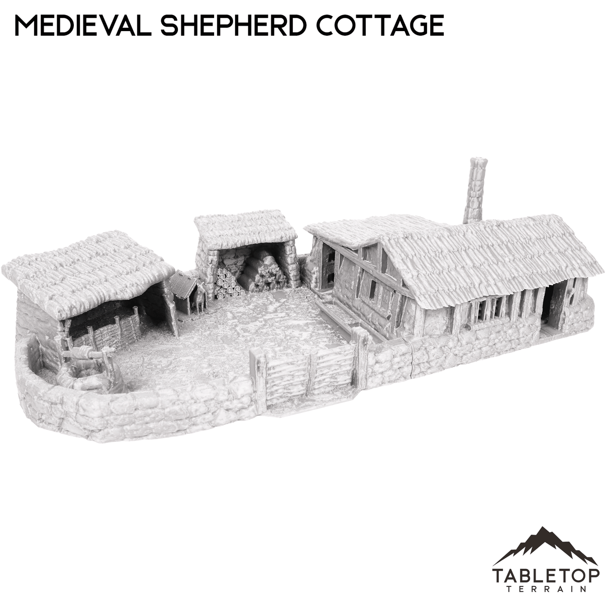 Tabletop Terrain Building Medieval Shepherd Cottage