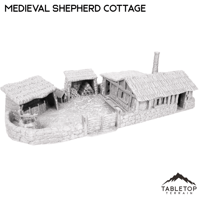 Tabletop Terrain Building Medieval Shepherd Cottage