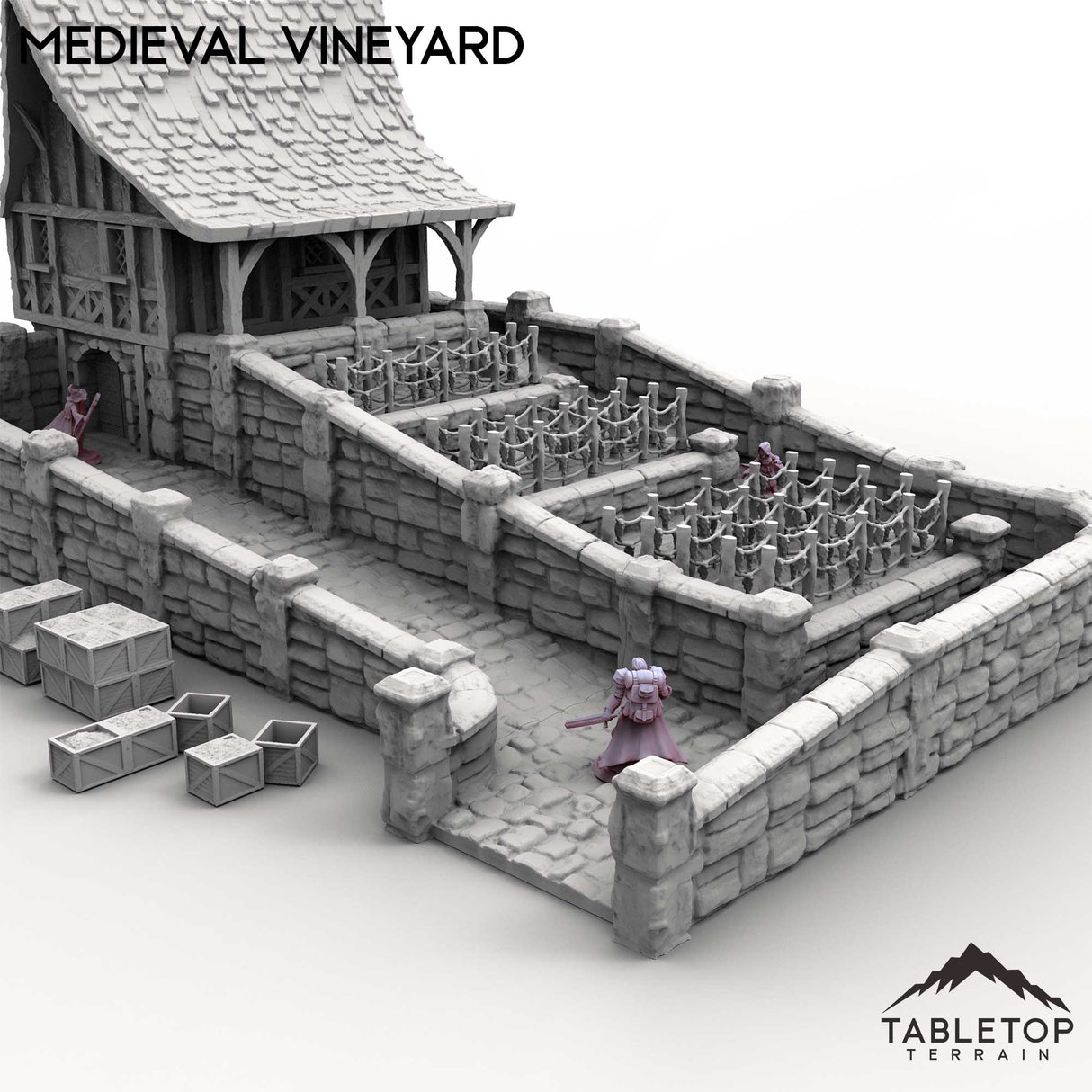 Tabletop Terrain Building Medieval Vineyard