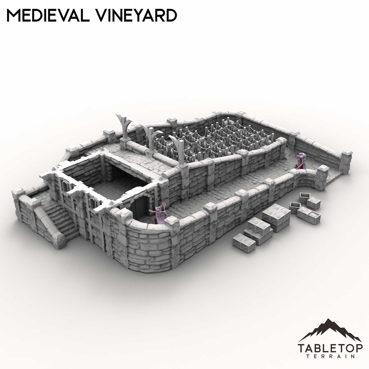 Tabletop Terrain Building Medieval Vineyard