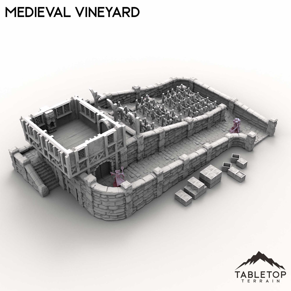 Tabletop Terrain Building Medieval Vineyard