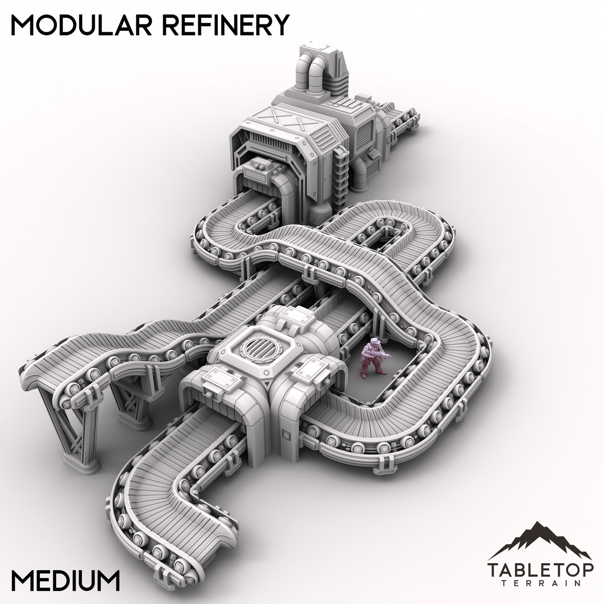 Tabletop Terrain Building Medium Modular Refinery