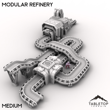 Tabletop Terrain Building Medium Modular Refinery