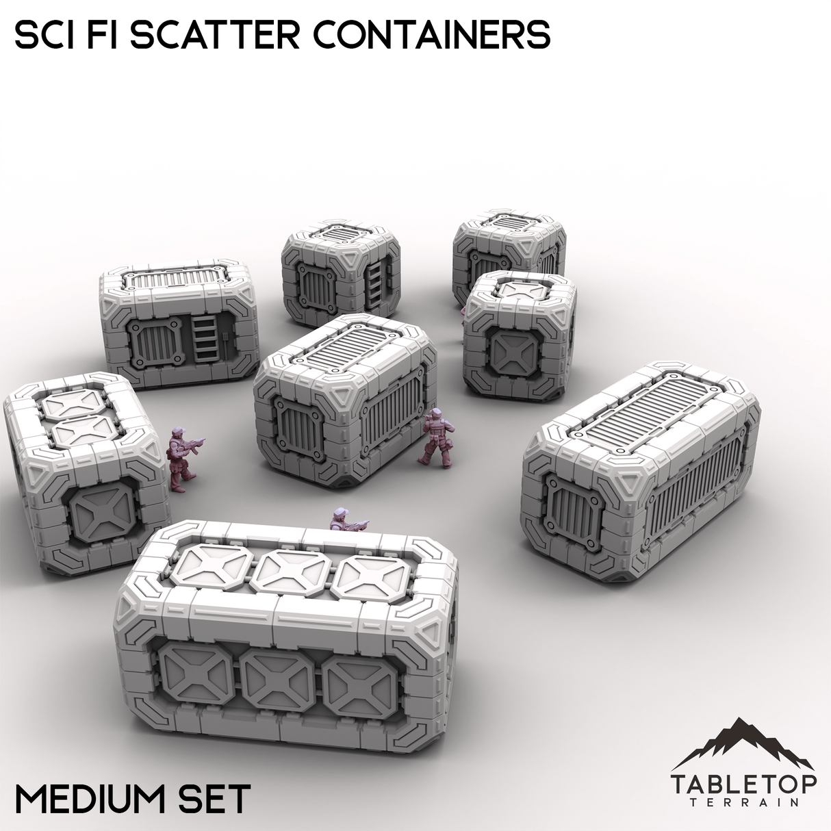 Tabletop Terrain Building Medium Sci Fi Scatter Containers