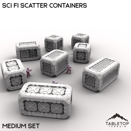 Tabletop Terrain Building Medium Sci Fi Scatter Containers