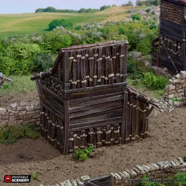 Tabletop Terrain Building Medium Shanty - Country & King - Fantasy Historical Building