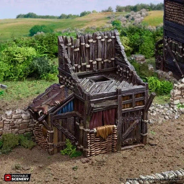 Tabletop Terrain Building Medium Shanty - Country & King - Fantasy Historical Building