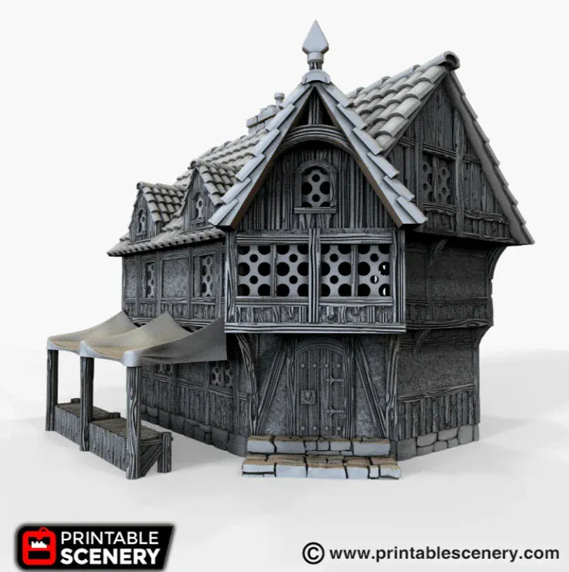 Tabletop Terrain Building Merchants & Markets - Fantasy Building
