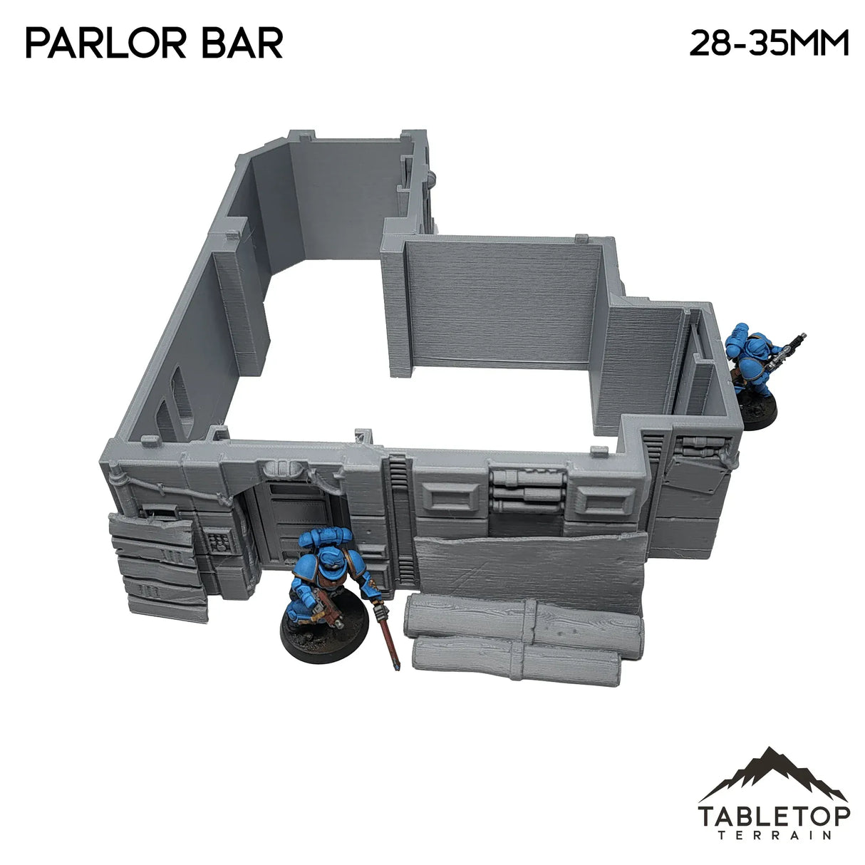 Tabletop Terrain Building Midrim City Cyberpunk Parlor Bar - Star Wars Legion Building