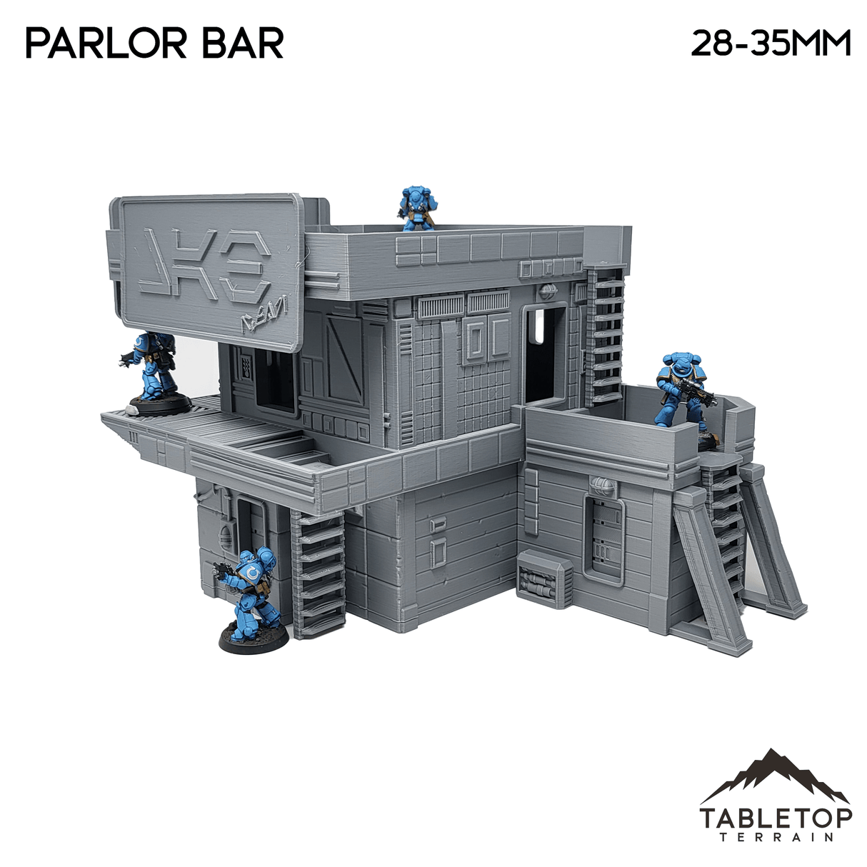 Tabletop Terrain Building Midrim City Cyberpunk Parlor Bar - Star Wars Legion Building