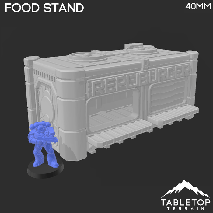 Tabletop Terrain Building Midrim City Food Stand - Star Wars Legion Building