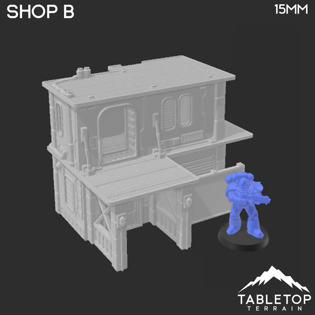 Tabletop Terrain Building Midrim City Shop B - Star Wars Legion Building