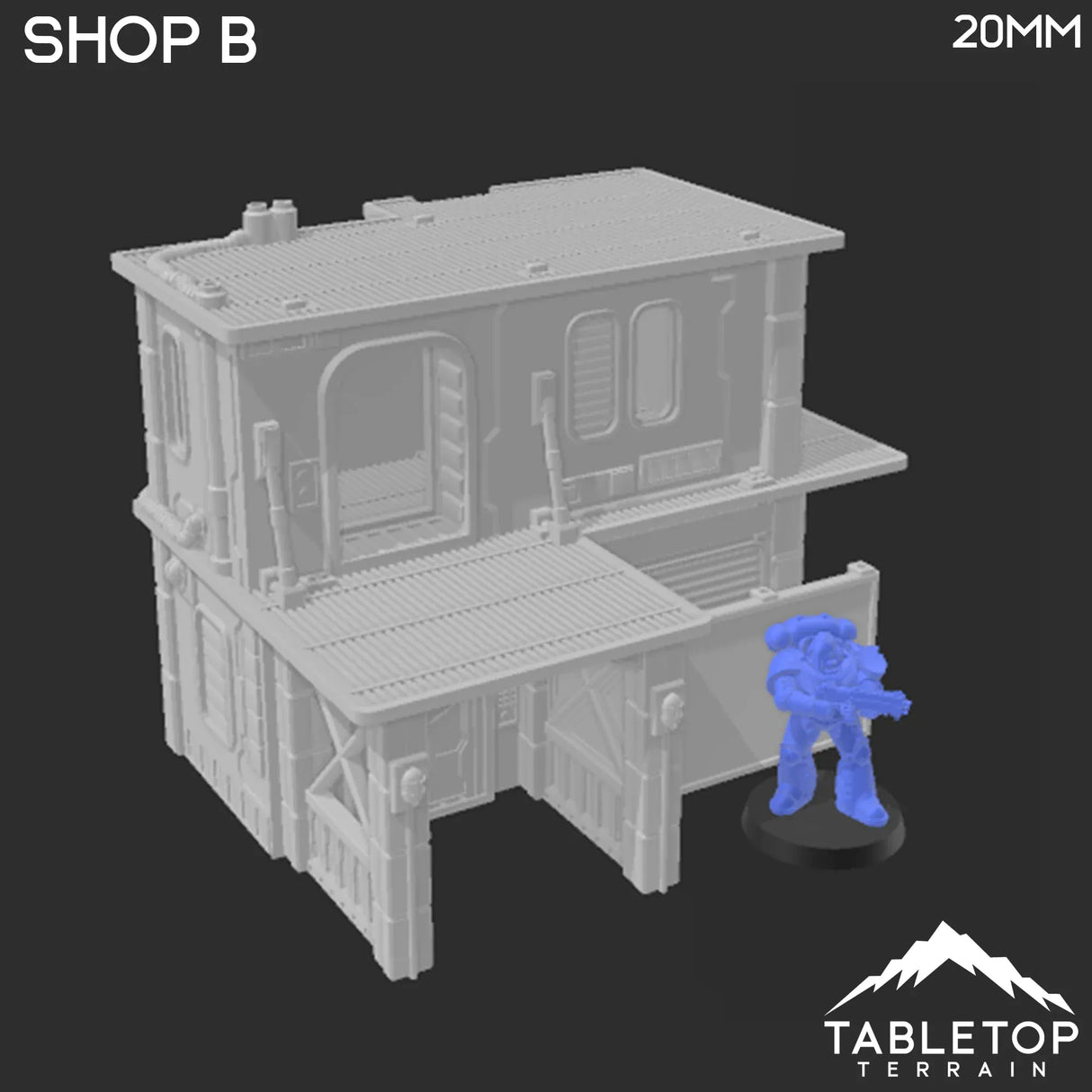 Tabletop Terrain Building Midrim City Shop B - Star Wars Legion Building