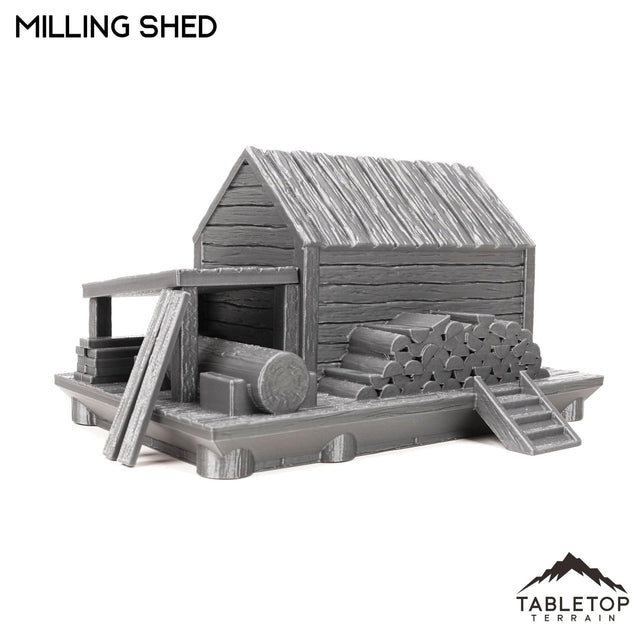 Tabletop Terrain Building Milling Shed - Town of Grexdale - Fantasy Building