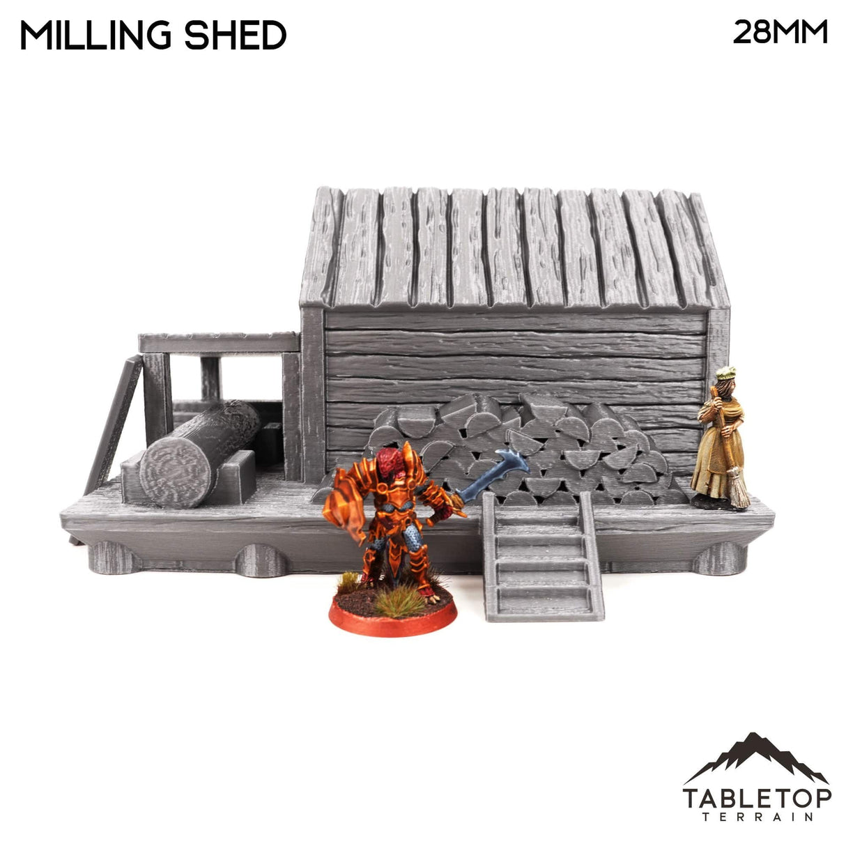 Tabletop Terrain Building Milling Shed - Town of Grexdale - Fantasy Building