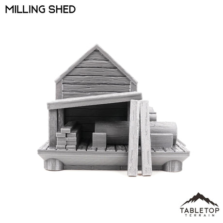 Tabletop Terrain Building Milling Shed - Town of Grexdale - Fantasy Building