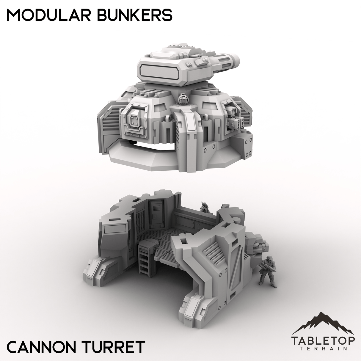Tabletop Terrain Building Modular Bunkers